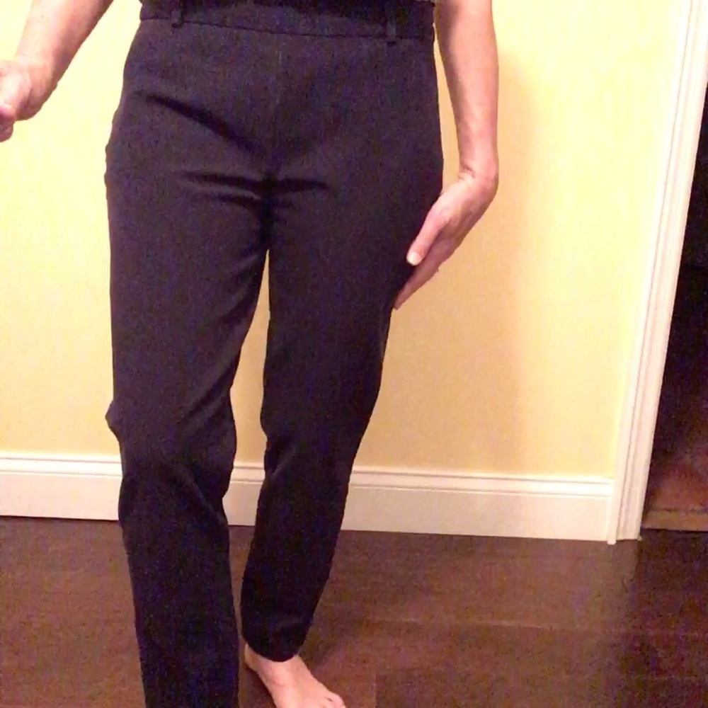 Talbots heritage straight leg navy blue pant